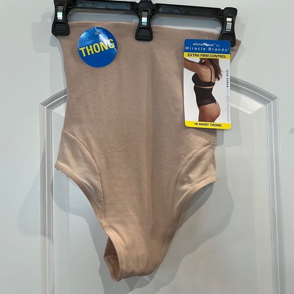 NWT! Slimshaper by Miracle Brands extra firm control hi waist thong - Picture 1 of 4